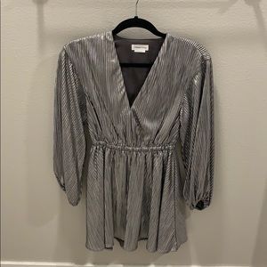 Lovers + Friends Silver Dress